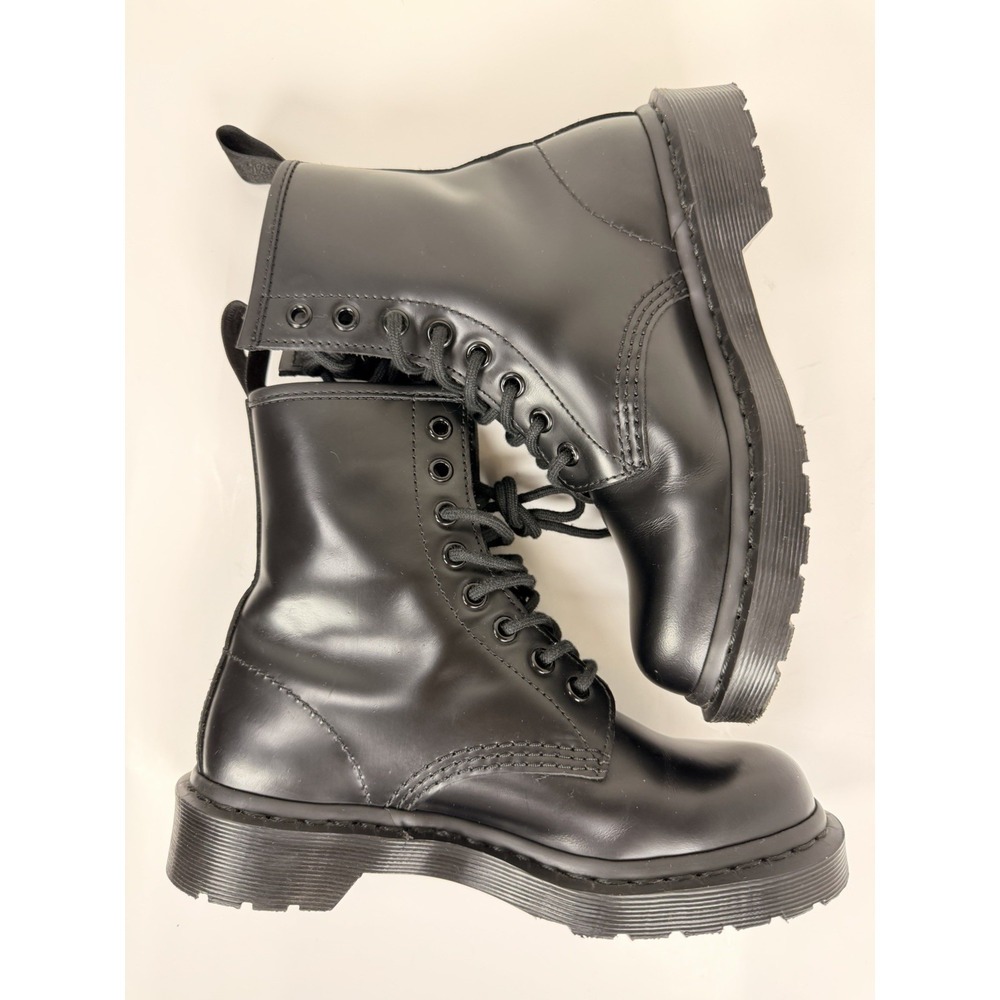 Dr. Martens 1460 Mono Smooth Black Leather Boots Men's 4 Women's 5 - Picture 12 of 14